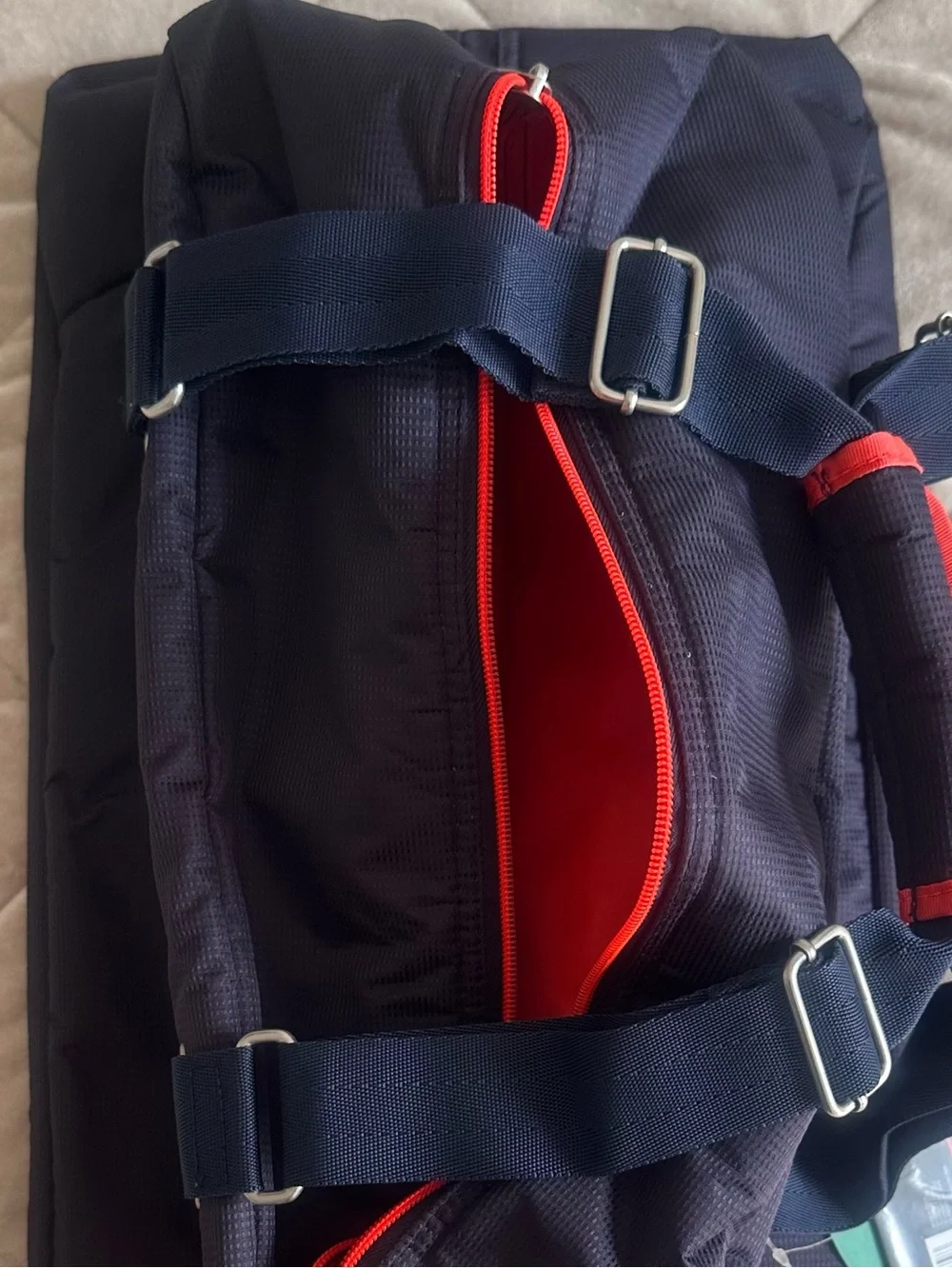 HEAD Navy Duffel Bag with Red Accents